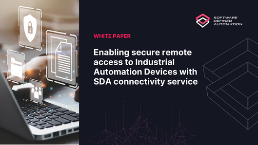 Enabling secure remote access to Industrial Automation Devices with SDA connectivity service