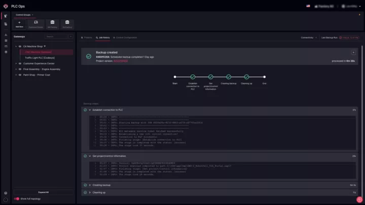 Secure, non-intrusive automated backup