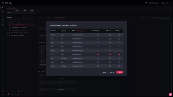 Set up notifications for key stakeholders to share backup status